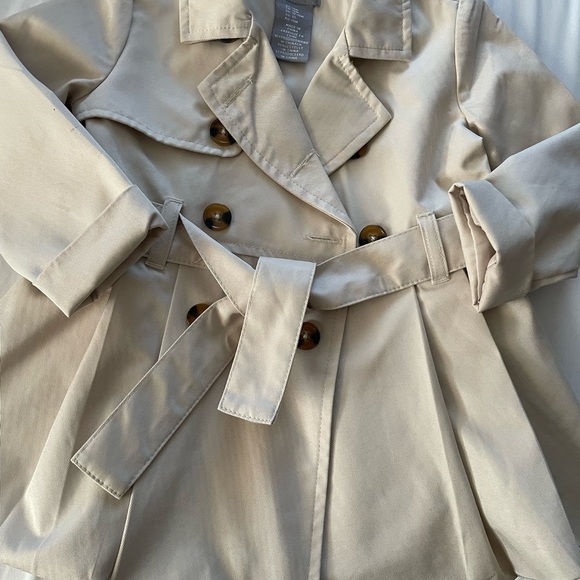Tahari Kids Cream Pea Coat - Picture 6 of 11